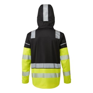 Veste de pluie haute visibilité 3 en 1 Jaune/Noir - BX323