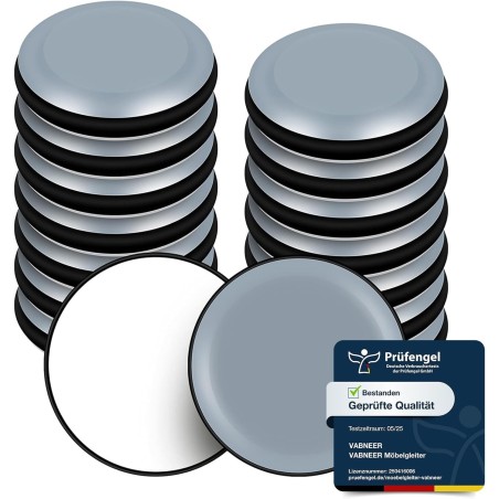 16 Patins de Meubles PTFE Téflon Ronds Auto-adhésifs