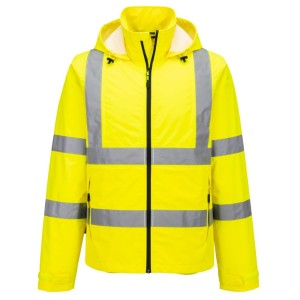 Veste légère pliable haute visibilité jaune ou orange