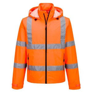 Veste légère pliable haute visibilité jaune ou orange