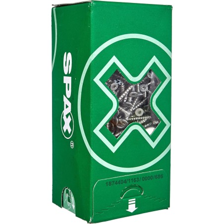 Boîte de 500 vis 4,5 x 45 mm à tête fraisée T-STAR Plus filetage complet