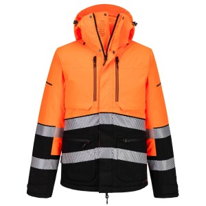 Parka sherpa EV4 haute visibilité Jaune ou orange