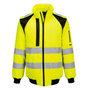 Veste Bombers 2 en 1 WX2 haute visibilité jaune ou orange