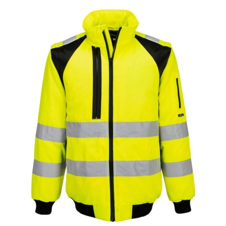 Veste Bombers 2 en 1 WX2 haute visibilité jaune ou orange