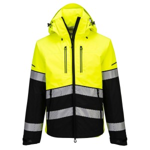 Veste imper-respirante à capuche haute visibilité EV4 (3L) - Jaune ou orange - EV465