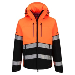 Veste imper-respirante à capuche haute visibilité EV4 (3L) - Jaune ou orange - EV465