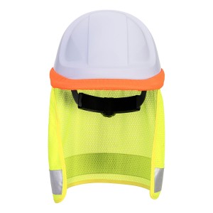 Saharienne haute visibilité pour casque jaune ou orange