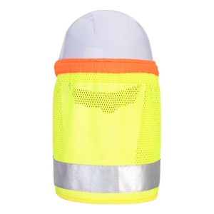 Saharienne haute visibilité pour casque jaune ou orange