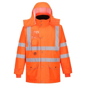 Parka haute visibilité 7-en-1 Orange - RT27