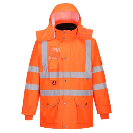 Parka haute visibilité 7-en-1 Orange - RT27