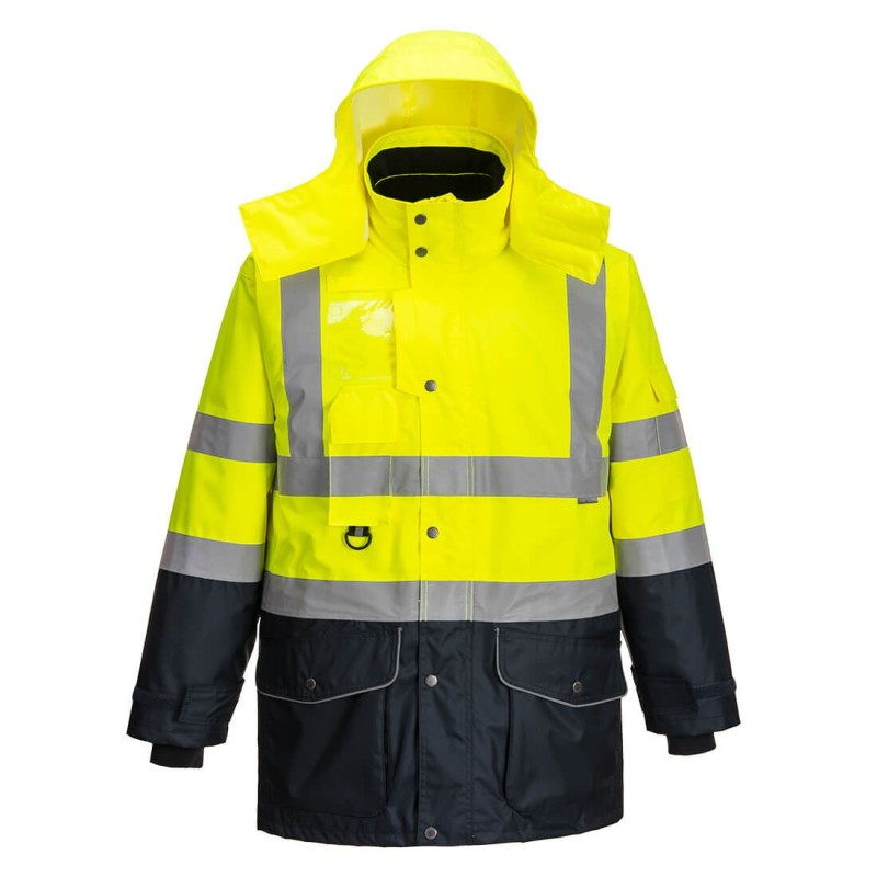 Parka Haute Visibilité 7-en-1 Traffic Contrast - Jaune ou orange - S426