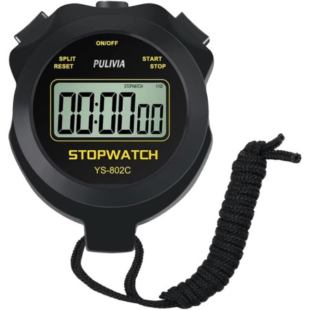 Chronomètre Sportif avec Silencieux et Bouton Marche/Arrêt
