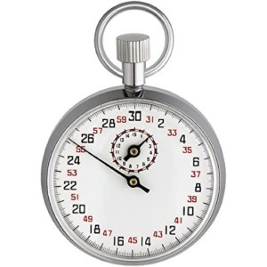 Chronomètre mécanique Métal Chromé