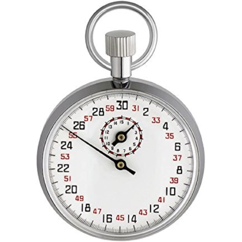 Chronomètre mécanique Métal Chromé Chronomètre mécanique Métal Chromé
