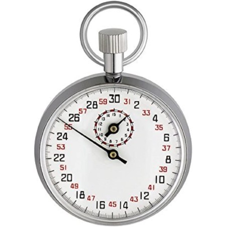 Chronomètre mécanique Métal Chromé