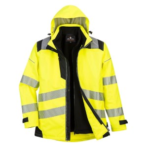 Parka PW3 3-en-1 haute visibilité jaune ou orange - PW365