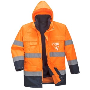 Parka haute visibilité 3 en 1 jaune ou orange - S162