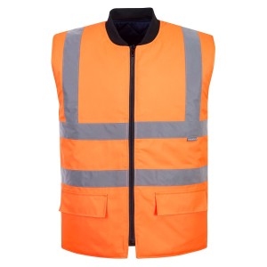 Gilet haute visibilité jaune ou orange Réversible - S469