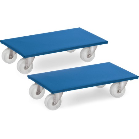 Lot de 2 Rouleurs pour meubles 600x300 mm