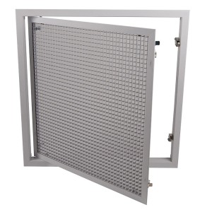 Grille de reprise porte-filtre blanc pur 60x60 cm - AXELAIR