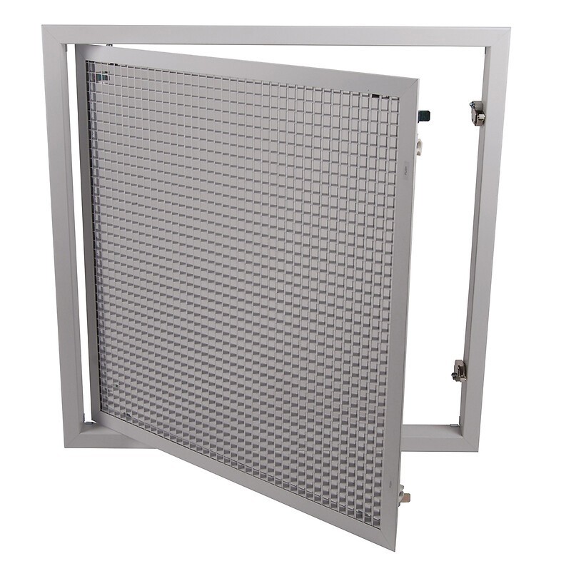Grille de reprise porte-filtre blanc pur 60x60 cm - AXELAIR Grille de reprise porte-filtre blanc pur 60x60 cm - AXELAIR