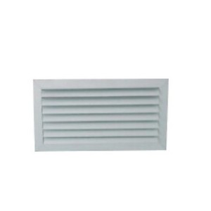 Grille diffusion lames courbées blanc pur - AXELAIR