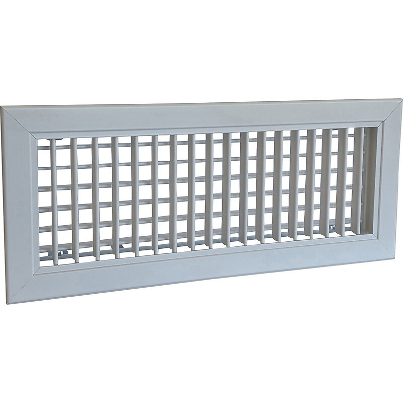 Grille double déflexion alu laqué blanc pur - AXELAIR Grille double déflexion alu laqué blanc pur - AXELAIR