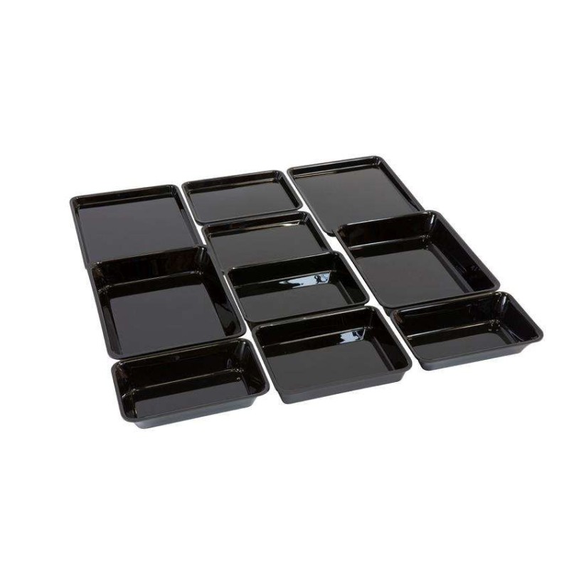 Kit de plats GN plateaux rectangulaires pour comptoir 800x800 mm