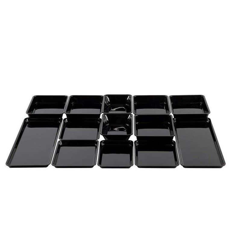 Kit plats GN plateaux rectangulaires pour comptoir 1000x800 mm