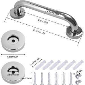 Barre d'appui en Inox pour salle de bain et WC