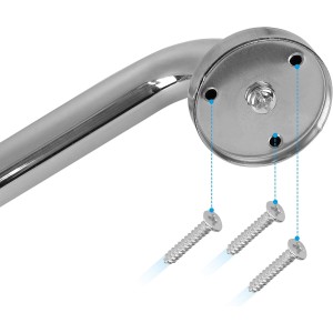 Barre d'appui en Inox pour salle de bain et WC