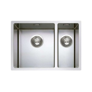 Cuve double R12 polie accessoires inclus - l: 400x400x200mm r: 400x180x170mm