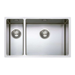 Cuve double R12 polie accessoires inclus - l: 400x180x170mm r: 400x500x200mm