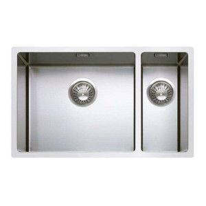 Cuve double R12 polie accessoires inclus - l: 400x500x200mm r: 400x180x170mm