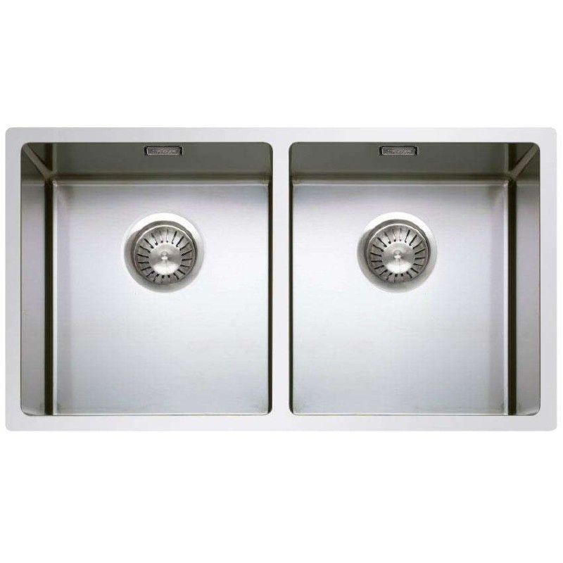 Cuve double R12 polie - accessoires inclus - l: 400x400x200mm r: 400x400x200mm