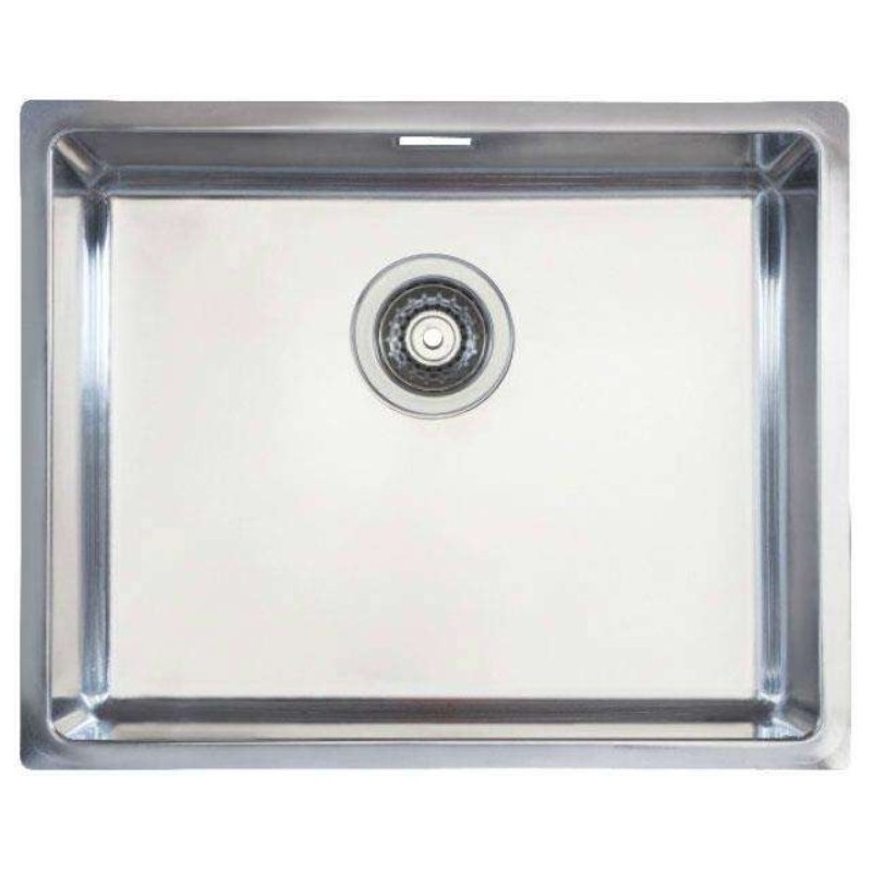 Cuve 500x400x200mm inox R15 polie - Trou 115/88 - Accessoires inclus
