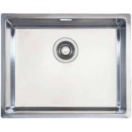 Cuve 500x400x200mm inox R15 polie - Trou 115/88 - Accessoires inclus
