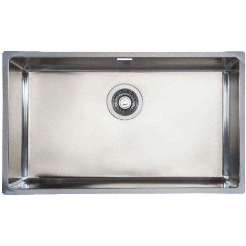 Cuve 710x400x195mm inox R15 polie - Trou 115/88 - Accessoires inclus