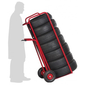 Diable transport de pneus capacité 150 kg