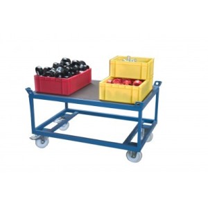 Chariot rouleur 1200 x 800 mm pour palette charge lourde 1000 kg