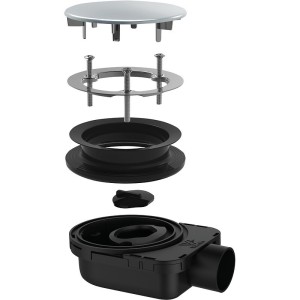 Bonde de douche ultra-plate Smart bonde pour receveur 90 mm - VALENTIN