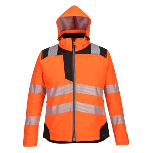 Parka d'hiver PW3 pour Femmes Orange-Noir