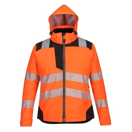 Parka d'hiver PW3 pour Femmes Orange-Noir
