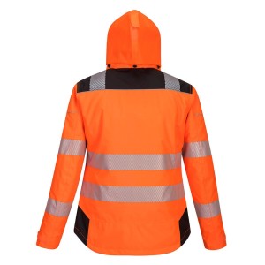 Parka d'hiver PW3 pour Femmes Orange-Noir