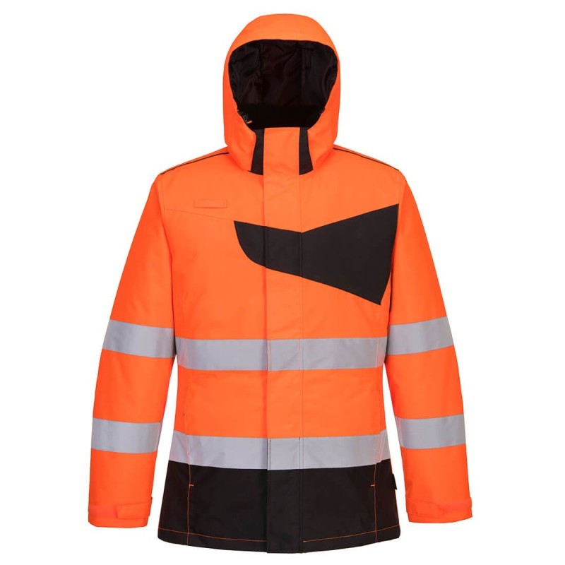 Parka d'hiver haute visibilité PW2 Orange-Noir - PW261