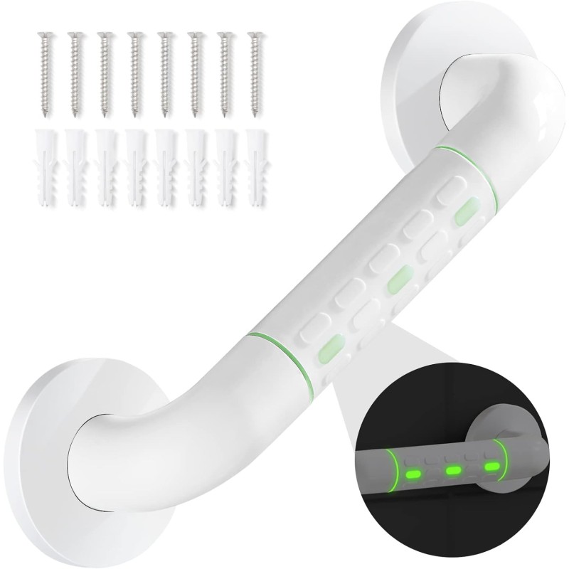 Barre D'appui WC, Barres D'appui de Salle de Bain avec Antidérapante, Poignée de Acier Inox Barre D'appui WC, Barres D'appui de Salle de Bain avec Antidérapante, Poignée de Acier Inox