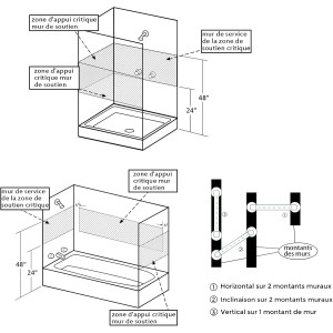 Barre D'appui WC, Barres D'appui de Salle de Bain avec Antidérapante, Poignée de Acier Inox Barre D'appui WC, Barres D'appui de Salle de Bain avec Antidérapante, Poignée de Acier Inox