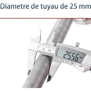 Lot de 2 barres d'appui de salle de bain en acier inoxydable 304 avec poignée antidérapante Lot de 2 barres d'appui de salle de bain en acier inoxydable 304 avec poignée antidérapante