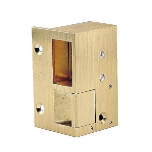 Gâche électriques en applique bronze pour serrures horizontales n°0 hauteur 85 mm