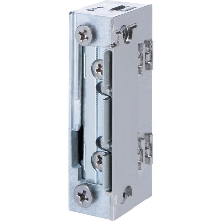 Gâche électrique à larder étanche profil étroit sans découpe à émission 10/24 vcc